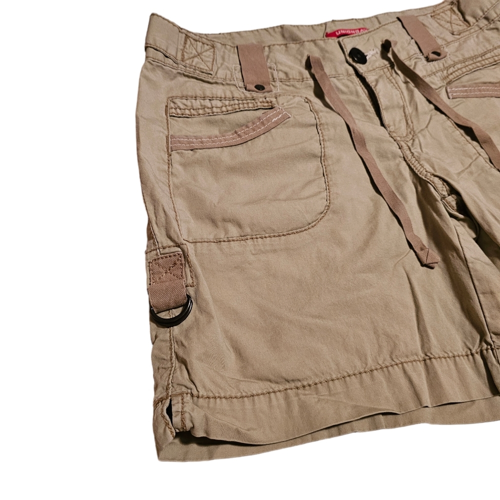 Union Bay Lightweight Shorts Tan Beige 100% Cotton Size 9 - Picture 2 of 14